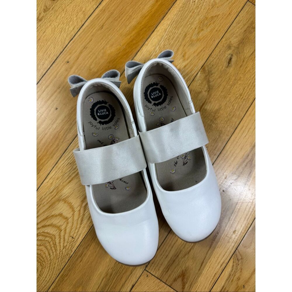 Livie and Luca Girls White Now Mary Janes Size 2